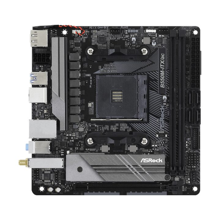 ASRock B550M-ITX/ac AM4 Socket Mini ITX AMD B550 Motherboard…