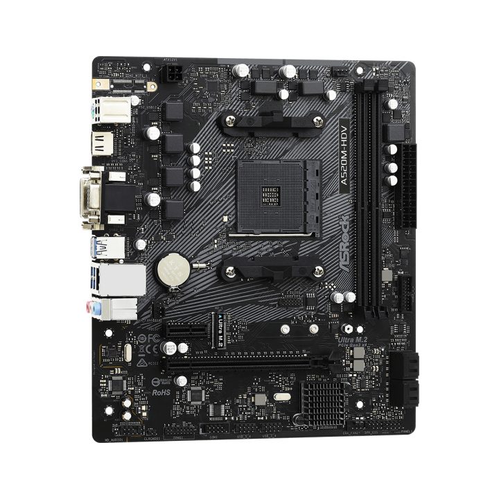 placa ASRock A520M-hdv,AMD,AM4,a520,2ddr4,matx (90-MXBE50-A0UAYZ)