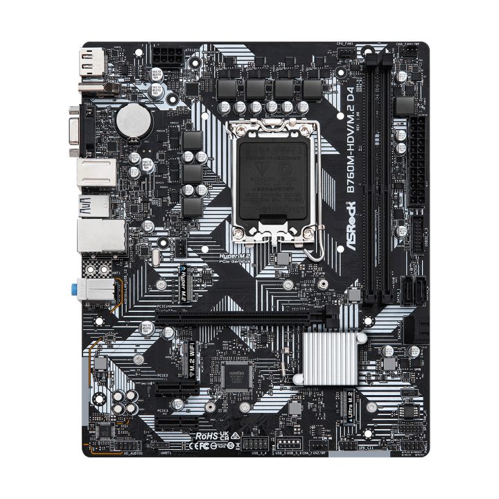 Asrock B760M-HDV/M.2 D4 Intel B760 LGA 1700 micro ATX…