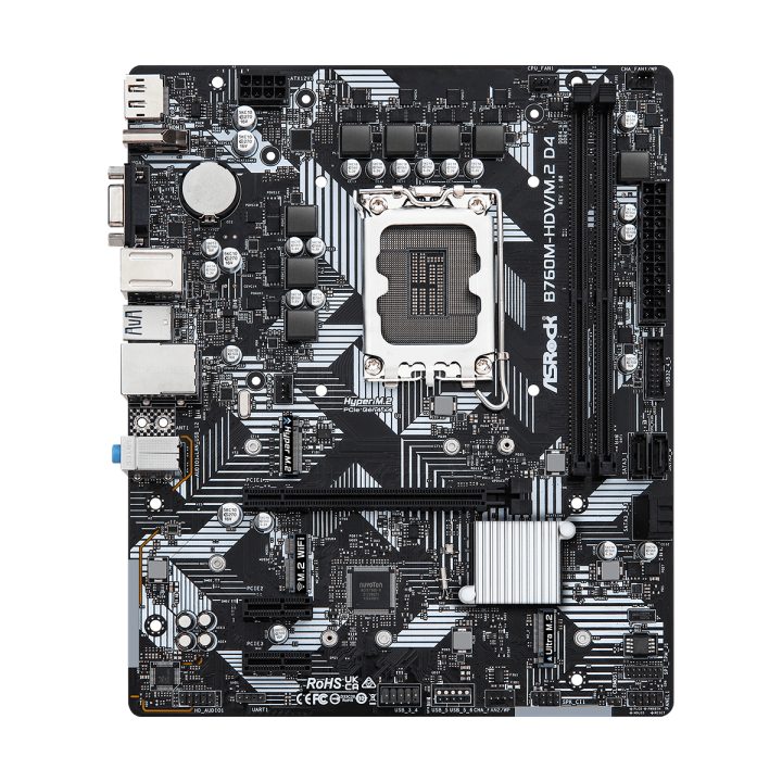 Asrock B760M-HDV/M.2 D4 Intel B760 LGA 1700 micro ATX…