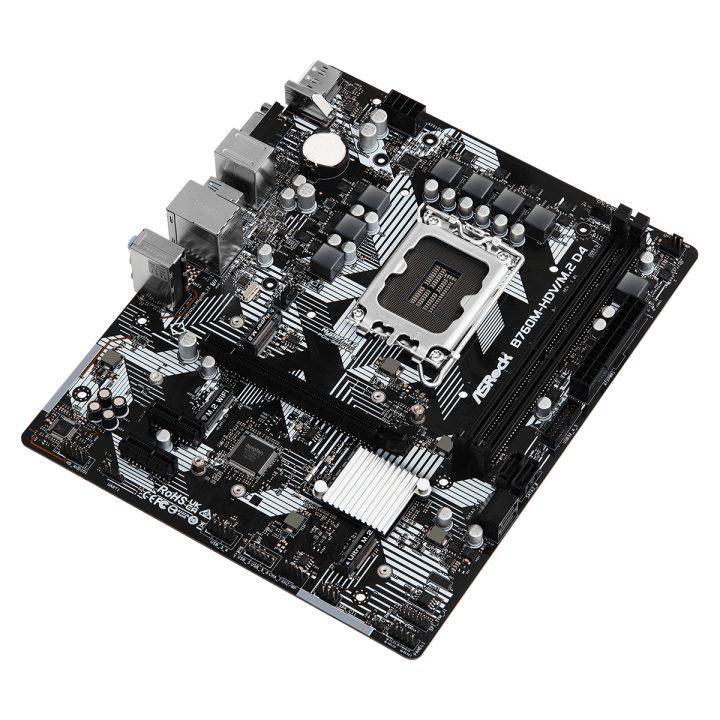 Asrock B760M-HDV/M.2 D4 Intel B760 LGA 1700 micro ATX…