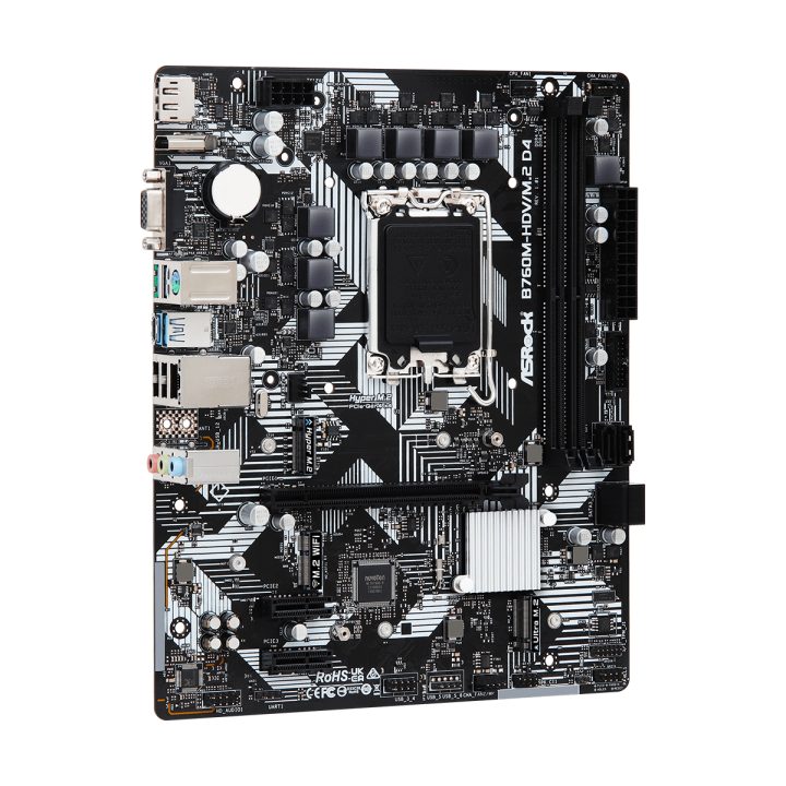 Asrock B760M-HDV/M.2 D4 Intel B760 LGA 1700 micro ATX…