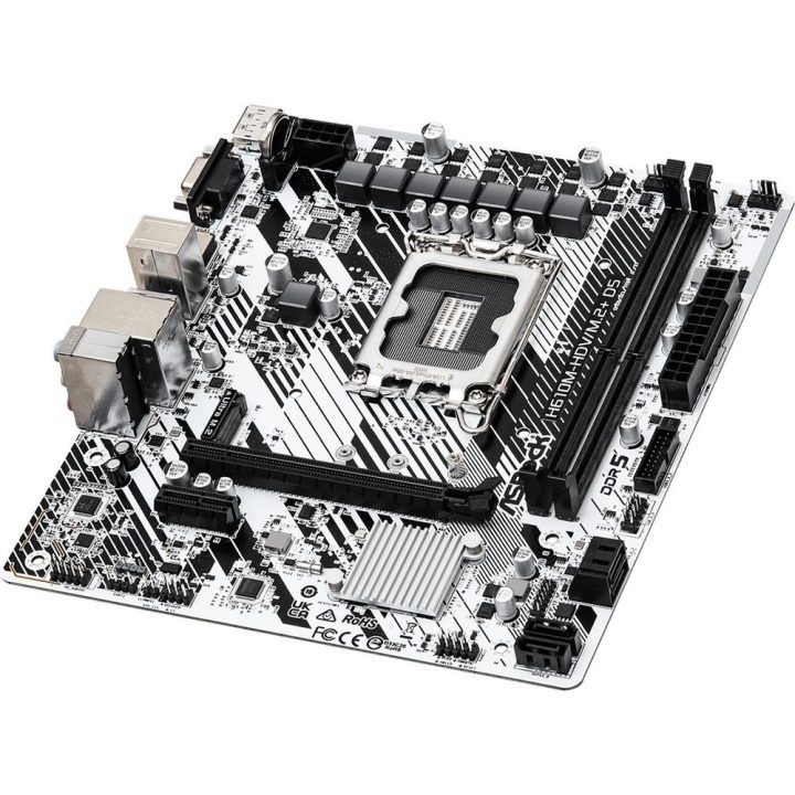 Asrock H610M-HDV/M.2+ D5 Intel H610 LGA 1700 micro ATX…