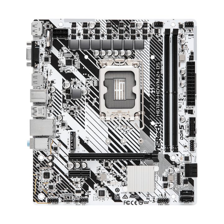 Asrock H610M-HDV/M.2+ D5 Intel H610 LGA 1700 micro ATX…