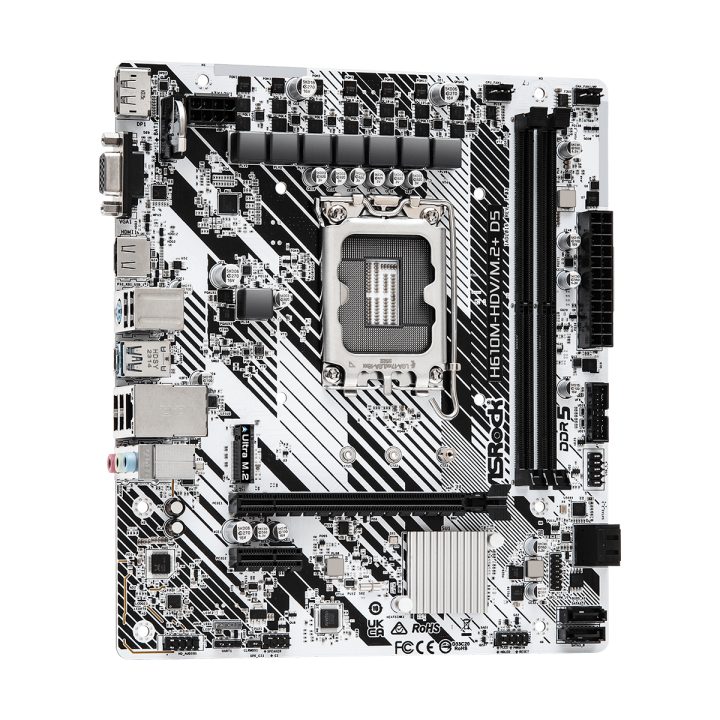 Asrock H610M-HDV/M.2+ D5 Intel H610 LGA 1700 micro ATX…
