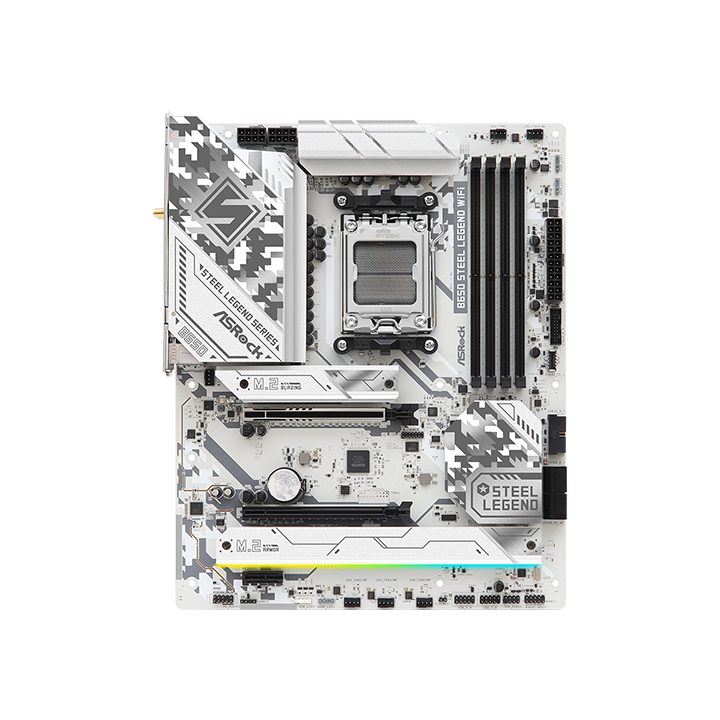 ASRock B650 Steel Legend WiFi AMD B650 AM5 Socket ATX…