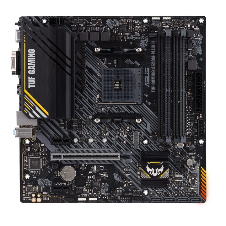 ASUS TUF GAMING A520M-PLUS II AMD A520 AM4 Socket Micro ATX