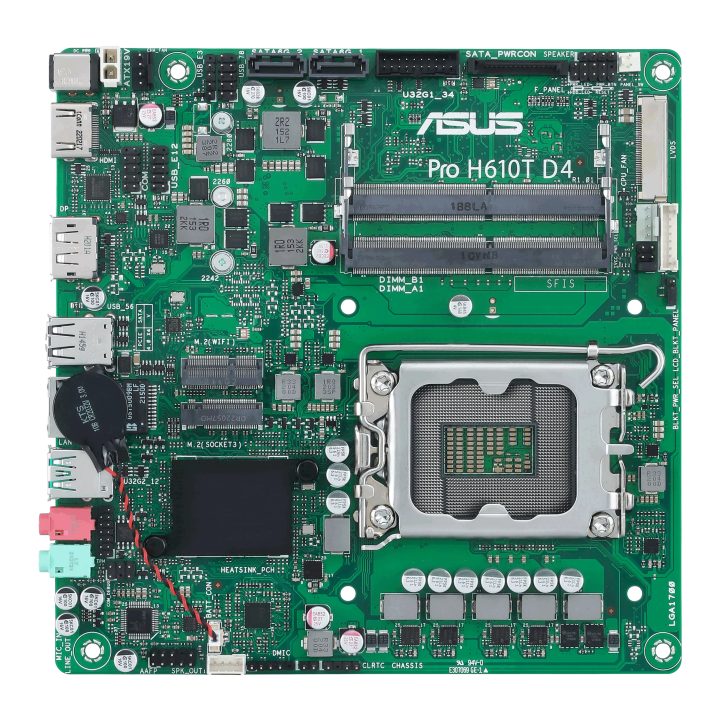 ASUS Pro H610T D4-CSM Intel H610 LGA 1700 Thin Mini ITX