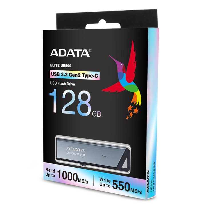 ADATA UE800 unidad flash USB 128 GB USB Tipo C 3.2 Gen 2 (3.1 Gen 2)…