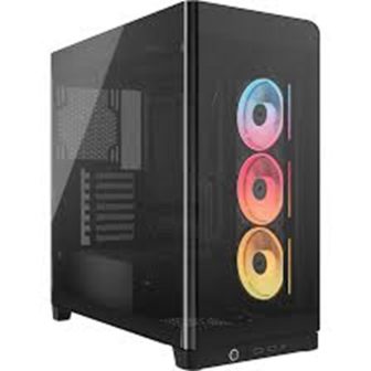 Gabinete de PC Corsair frame 4500x lx-r RGB ATX vidro temperado preto…