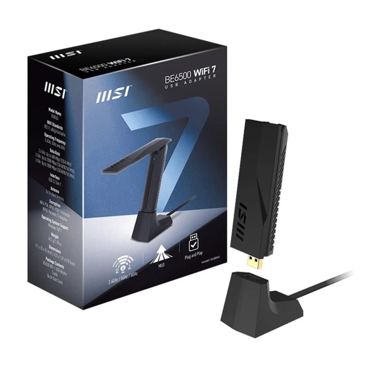MSI BE6500 WiFi7 USB Stick - WLAN Dongle 2880 Mbit/s