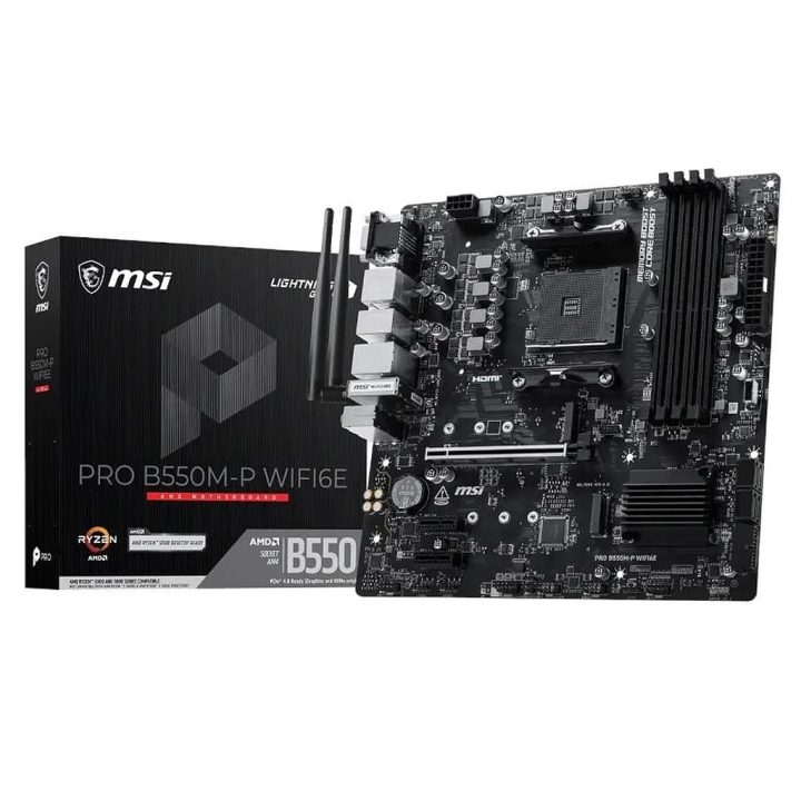 Motherboard MSI Pro B550M-P WIFI6E mATX AM4 (911-7C95-212)
