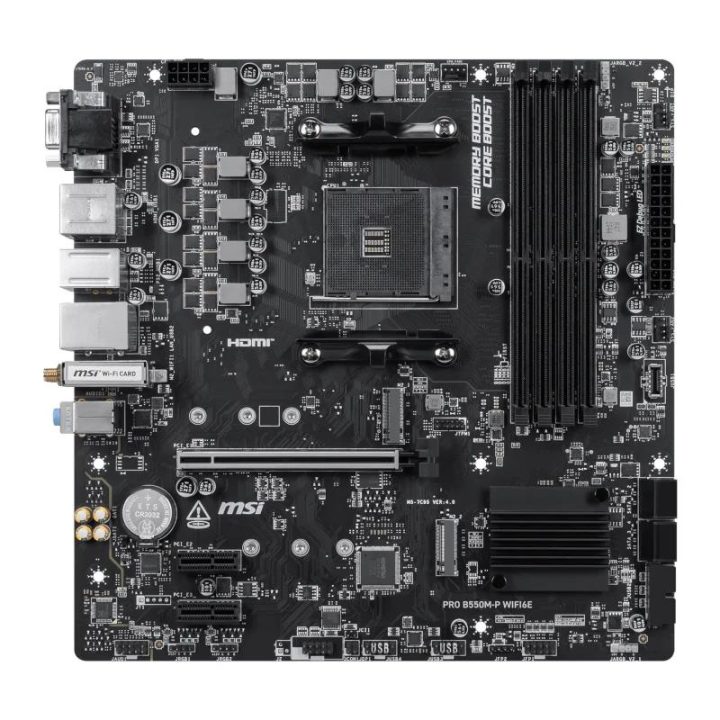MSI Pro B550M-P WIFI6E Micro-ATX AM4 Motherboard (911-7C95-212)