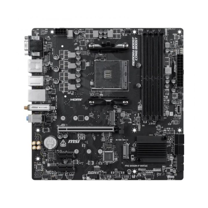 MSI Pro B550M-P WIFI6E Micro-ATX AM4 Motherboard (911-7C95-212)