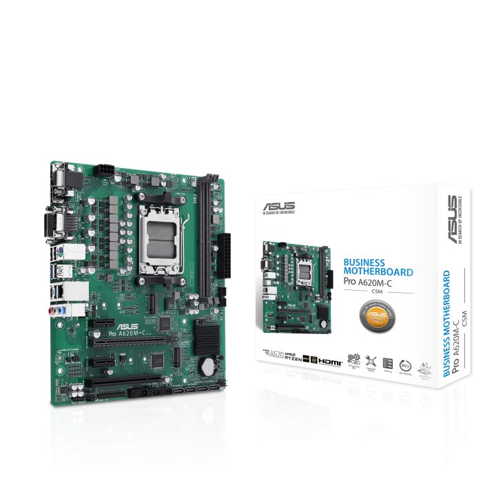 ASUS PRO A620M-C-CSM AMD A620 AM5 Socket micro ATX