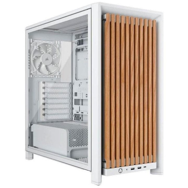 Corsair Frame 4000D RS Wood Mid-Tower Case White/Oak CC-9011341-WW