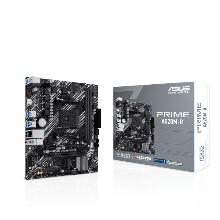 ASUS PRIME A520M-R AMD A520 AM4 Socket Micro ATX