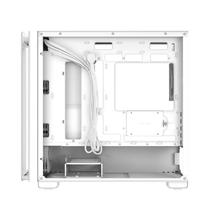 ASUS A23 PLUS TG ARGB WHITE Micro Tower White