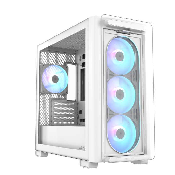 ASUS A23 PLUS TG ARGB WHITE Micro Torre Branca