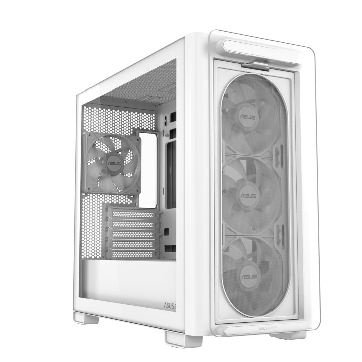 ASUS A23 PLUS TG ARGB WHITE Micro Tower White