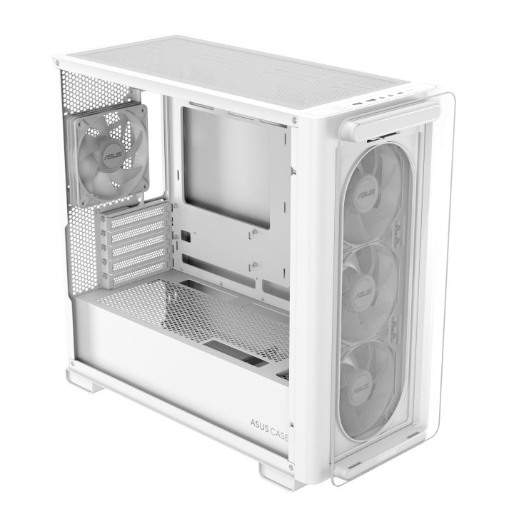 ASUS A23 PLUS TG ARGB WHITE Micro Tower White