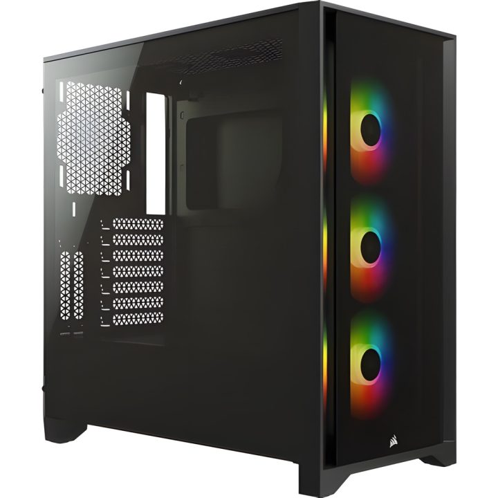 Gabinete de PC gaming Corsair Frame 4000X RS ATX vidro temperado…