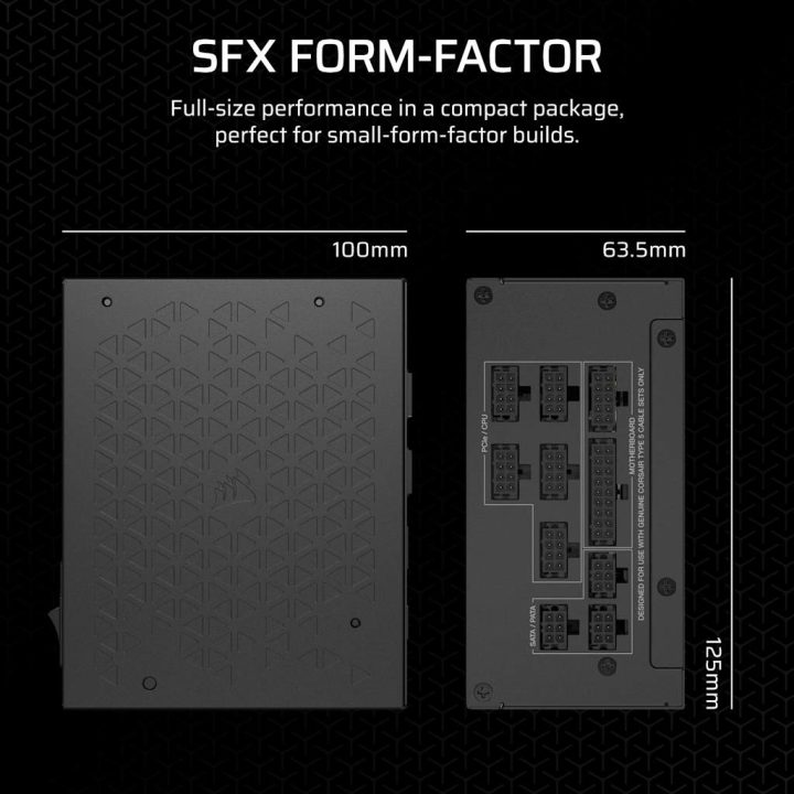 Fuente alimentacion Corsair SF850 gaming sfx 850W (CP-9020256-EU)