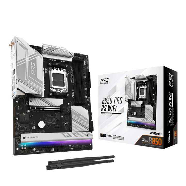 Asrock B850 Pro RS WiFi AMD B850 Socket AM5 ATX (90-MXBQL0-A0UAYZ)