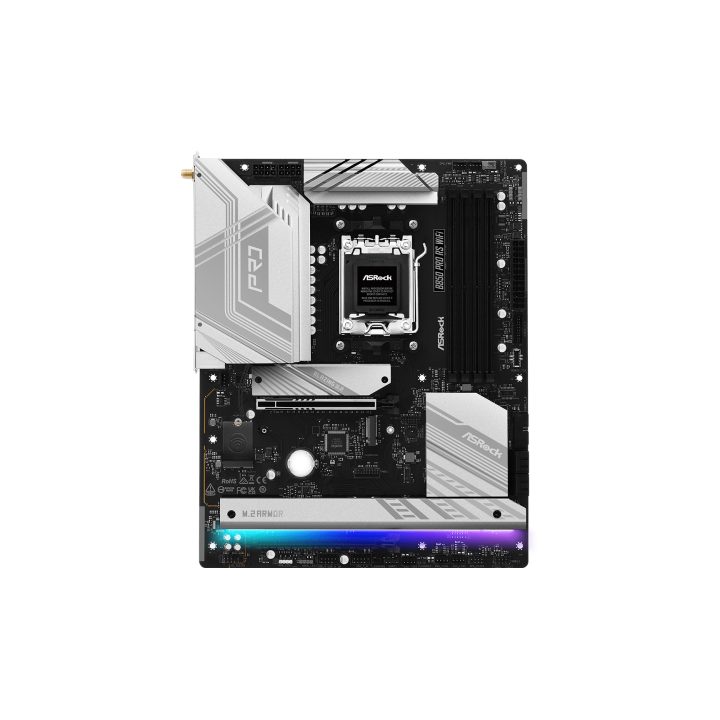 Asrock B850 Pro RS WiFi AMD B850 Zócalo AM5 ATX (90-MXBQL0-A0UAYZ)