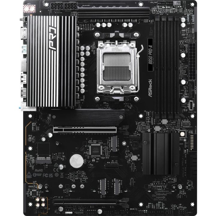 ASRock B850 Pro-A Motherboard, AMD, AM5, B850, USB20G, ATX…