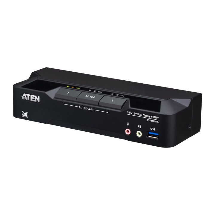 ATEN Dual-Monitor KVMP™ Switch with 2 USB 3.0 Ports and DisplayPort…