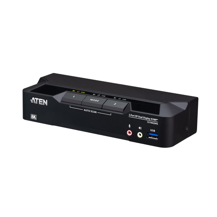 ATEN Dual-Monitor KVMP™ Switch with 2 USB 3.0 Ports and DisplayPort…
