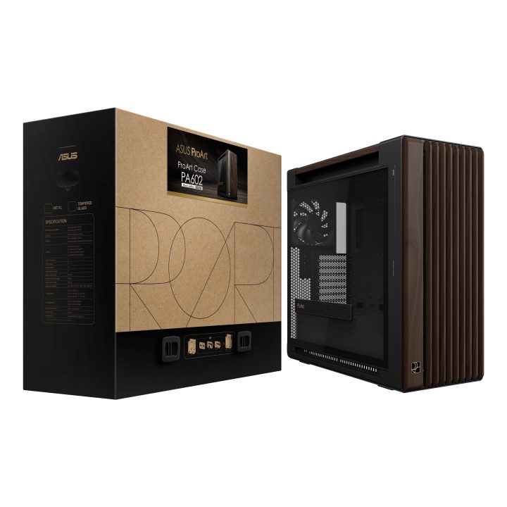ASUS ProArt PA602 Wood Edition Modern Black - Torre Midi com Painel…