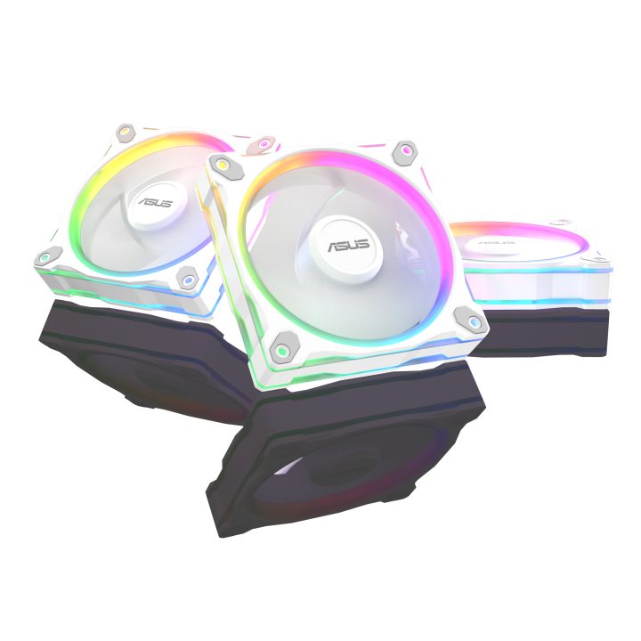 ASUS Prime MR120 Fan ARGB Reverse White 3in1 PC Case Fan 12 cm White…