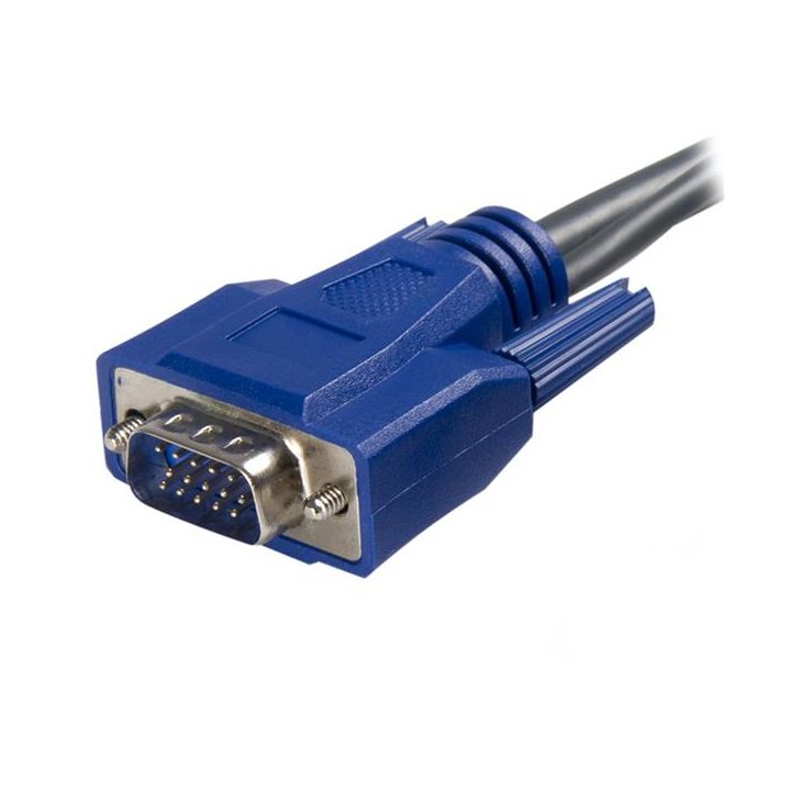 StarTech.com Cable KVM USB VGA 2 en 1 Ultra Delgado - 1,8m