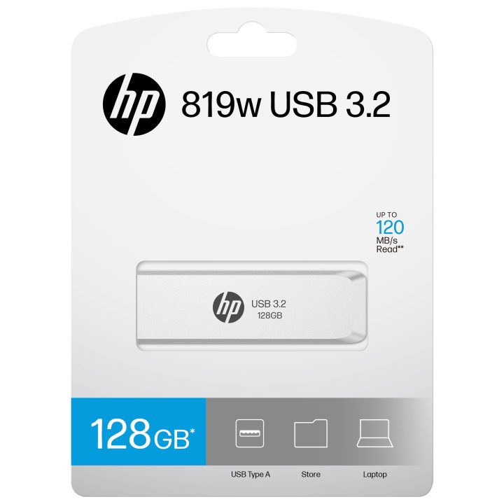 HP HPFD819W-A-128 unidade flash USB 128 GB USB tipo A 3.2 Gen 2 (3.1…