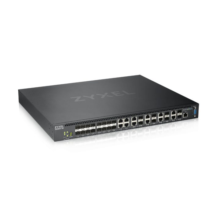 Zyxel XS3800-28 Gestionado L2+ 10G Ethernet (100/1000/10000) Negro