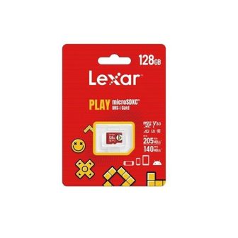 Lexar 128GB play microSDXC™ UHS-i cards, up to 205MB/s read, 140MB/s…