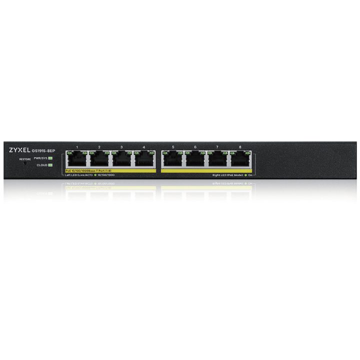 Zyxel GS1915-8EP Managed L2 Gigabit Ethernet (10/100/1000) Power over…