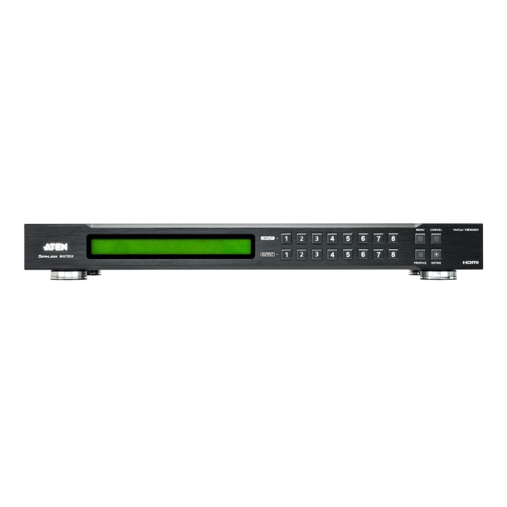 ATEN 8x8 HDMI Matrix Switcher with Scaler, Video Wall Compatible