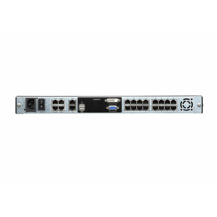 ATEN Consola LCD dual rail con switch KVM por IP integrado…