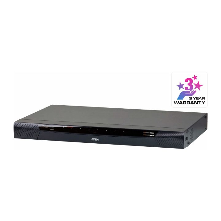 ATEN Switch KVM por IP multi-interface Cat 5 de 8 portas, 1 consola…
