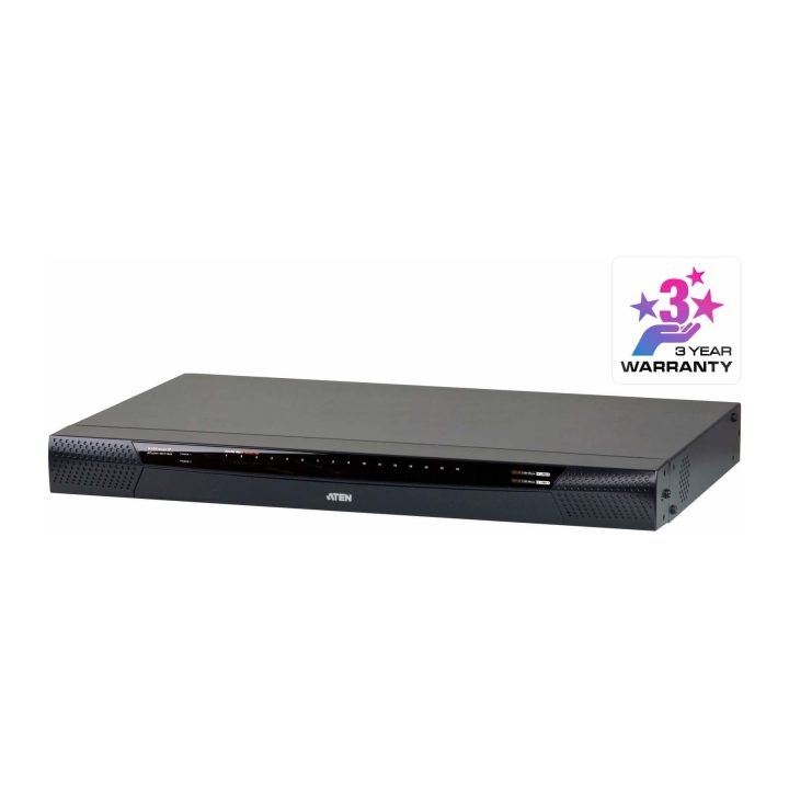 ATEN Switch KVM por IP multi-interfaz Cat 5 de 16 puertos de 1…