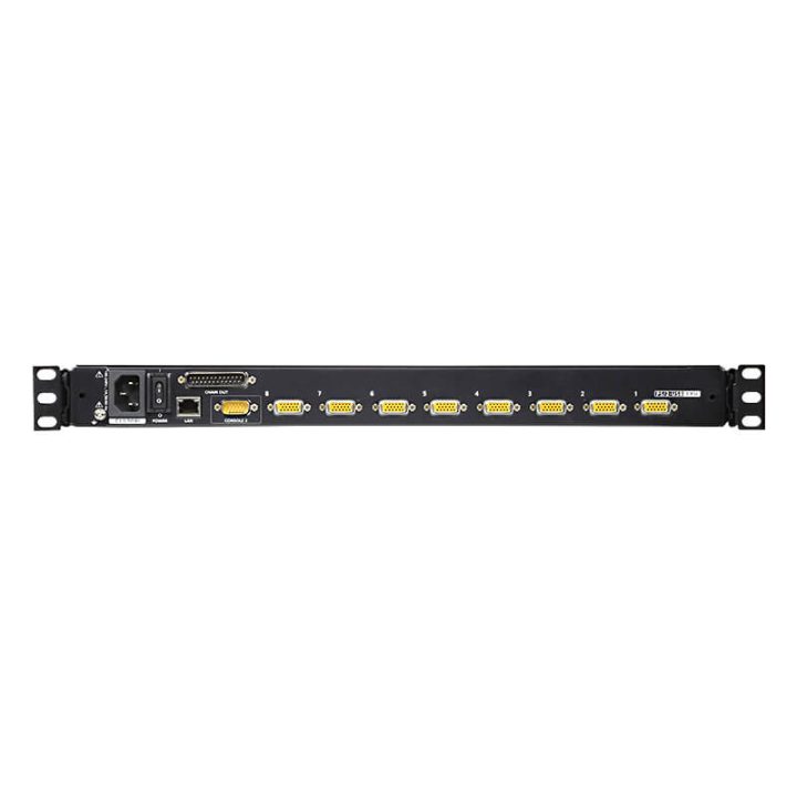 ATEN Consola LCD single rail con switch KVM por IP integrado VGA…
