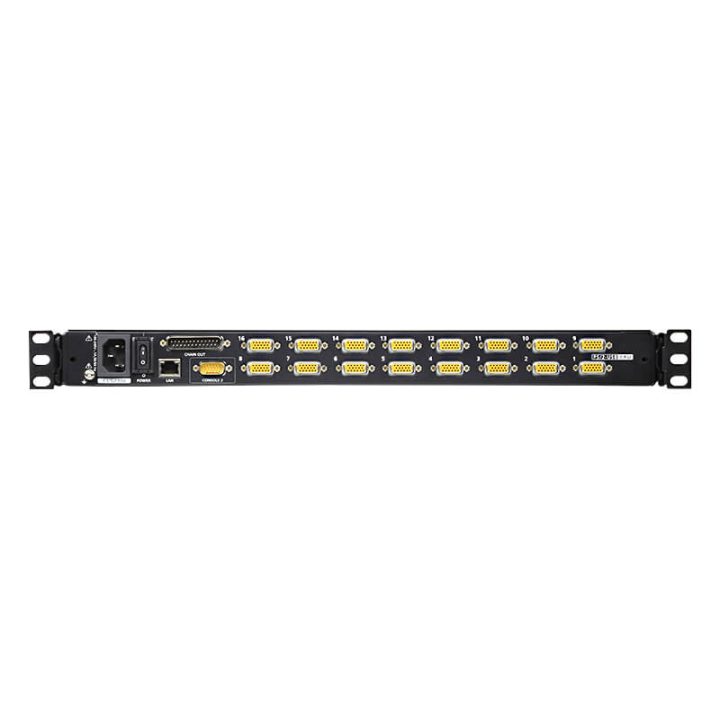 ATEN Single-Rail LCD Console with Integrated IP KVM Switch, 16-Port…