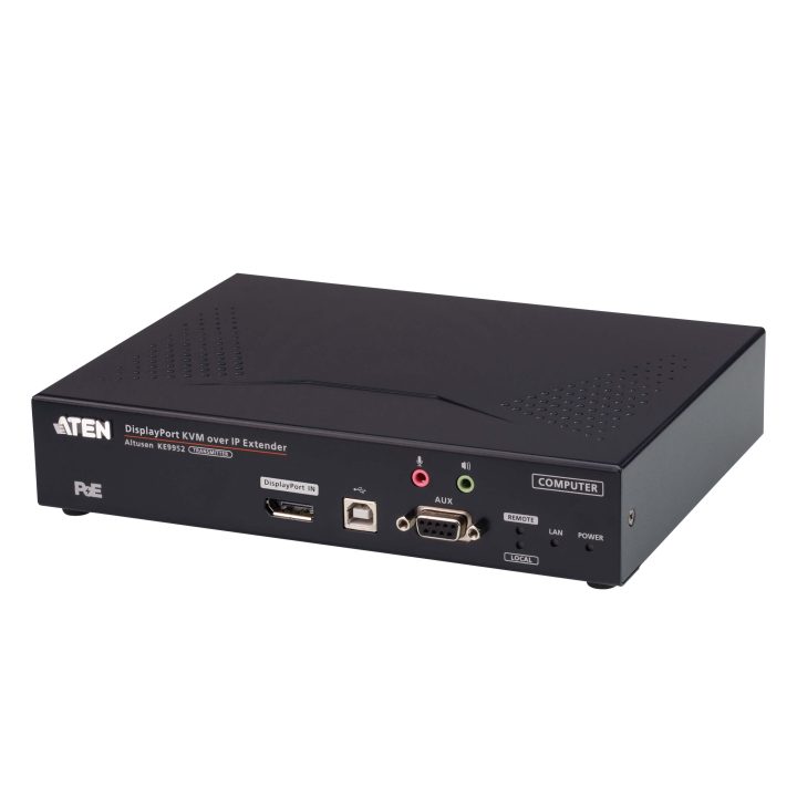 ATEN IP KVM Transmitter DisplayPort 4K Single Display with PoE