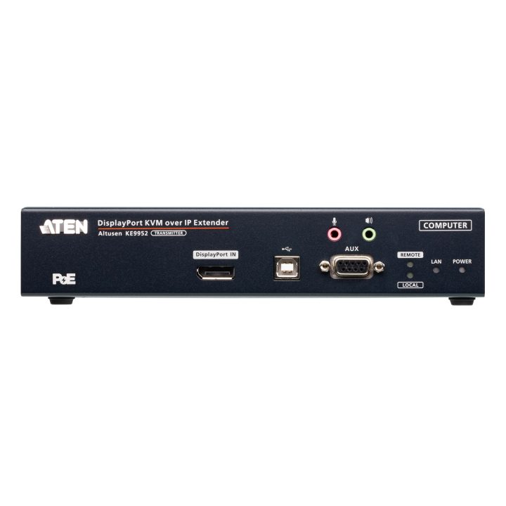 Transmissor KVM por IP ATEN DisplayPort 4K Single Display com PoE