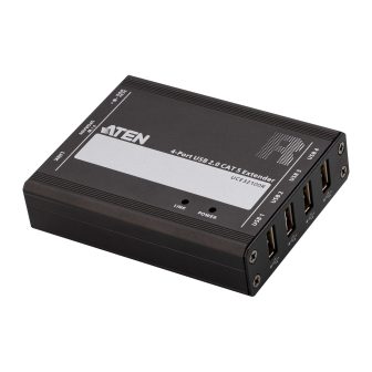 ATEN Extensor USB 2.0 por Cat 5 con hub de cuatro puertos (hasta 100…