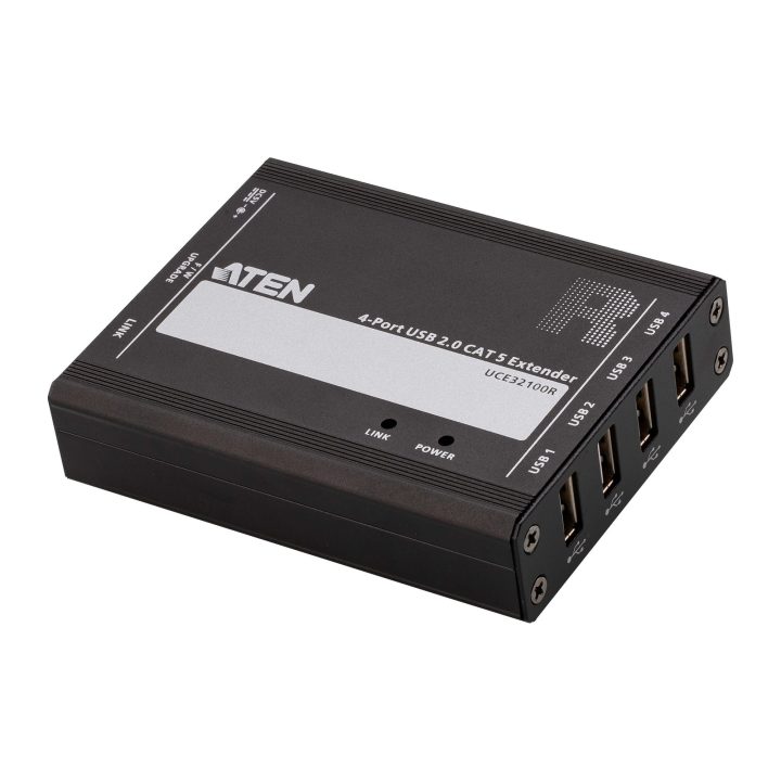 ATEN Extensor USB 2.0 por Cat 5 com hub de quatro portas (até 100 m)