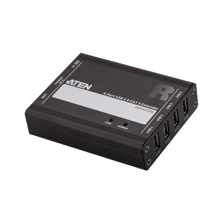 ATEN Extensor USB 2.0 por Cat 5 com hub de quatro portas (até 100 m)
